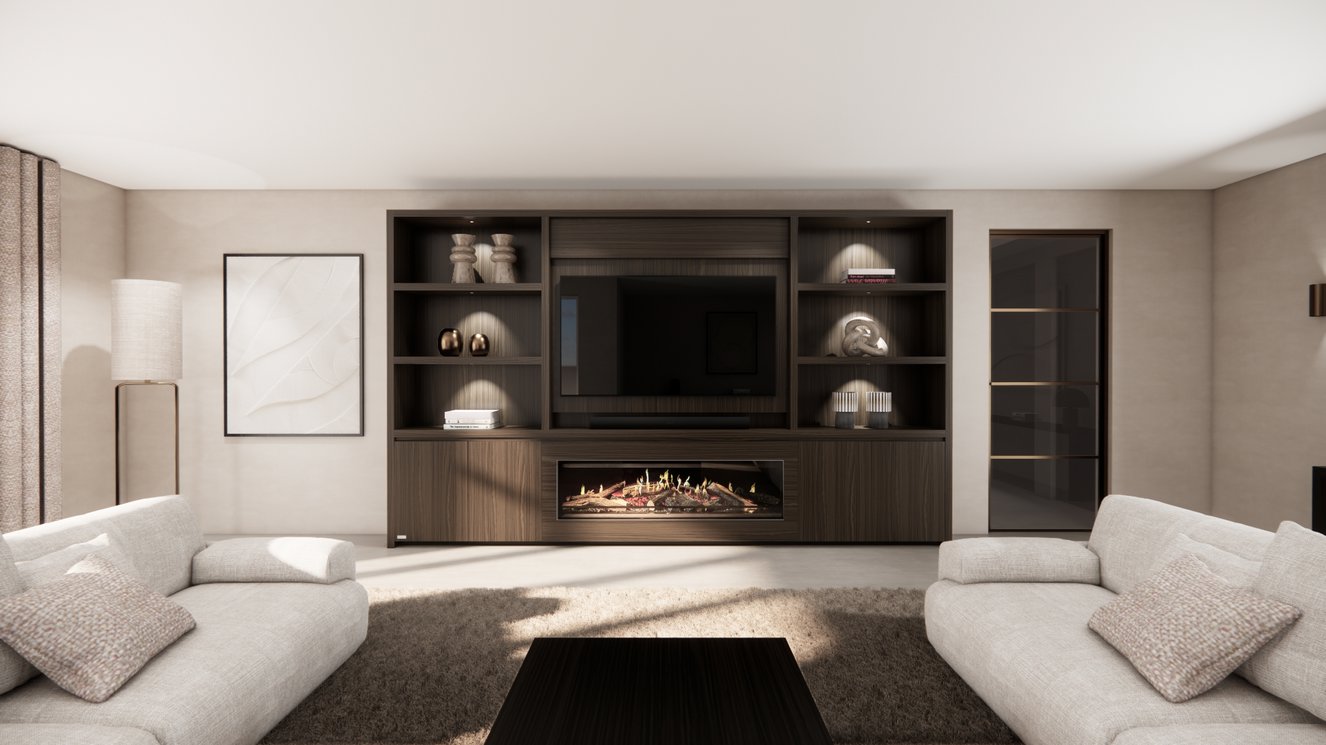 Cinewall	Andrew King-size 350-410	cm Eiken Kalfire	E-ONE