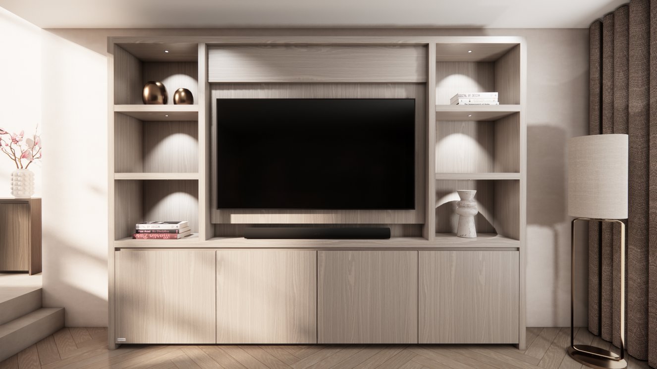 Cinewall	Andrew Queen-size 280-340	cm Eiken