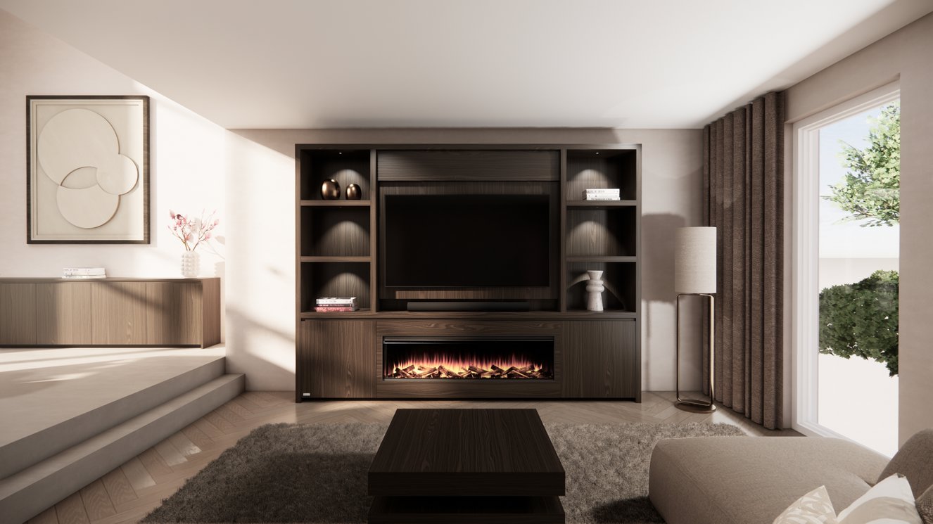 Cinewall	Andrew Queen-size 280-340	cm Eiken British	Fires