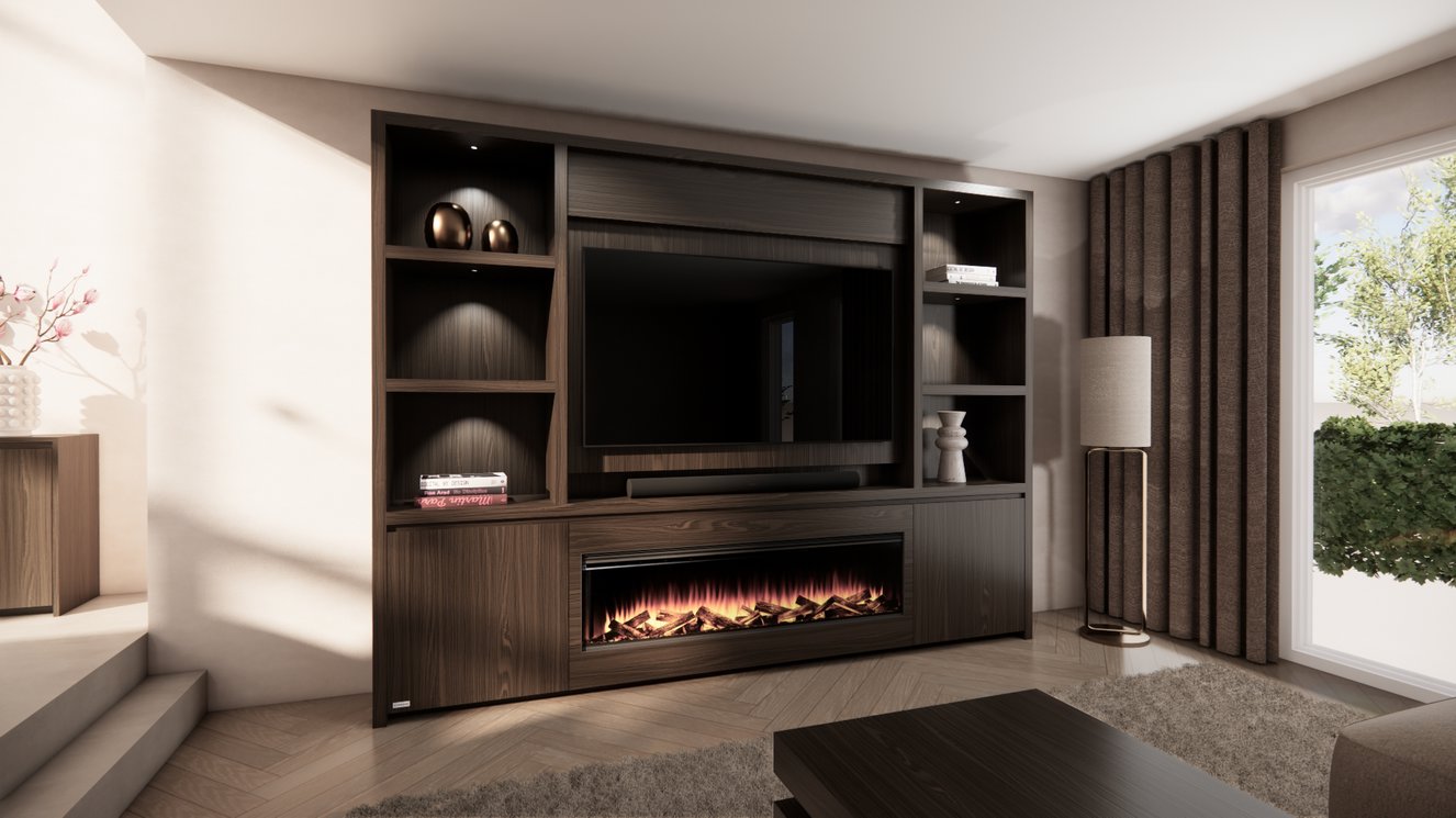 Cinewall	Andrew Queen-size 280-340	cm Eiken British	Fires