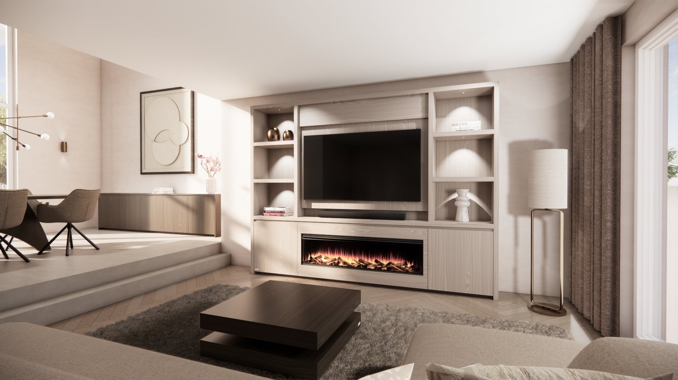 Cinewall	Andrew Queen-size 280-340	cm Eiken British	Fires