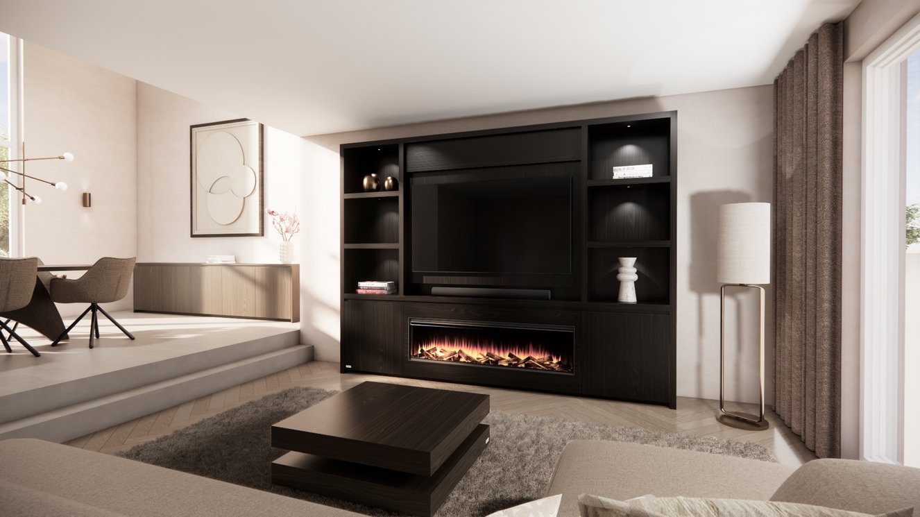 Cinewall	Andrew Queen-size 280-340	cm Eiken British	Fires