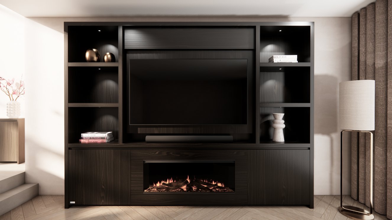 Cinewall	Andrew Queen-size 280-340	cm Eiken British	Fires