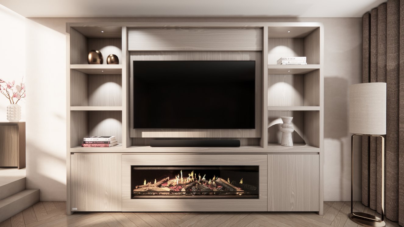 Cinewall	Andrew  Queen-size 280-340	cm Eiken Kalfire	E-ONE