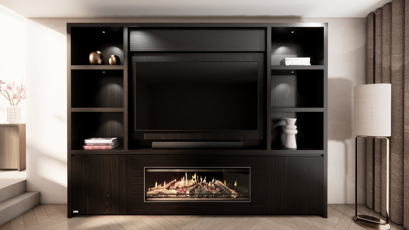 Cinewall	Andrew  Queen-size 280-340	cm Eiken Kalfire	E-ONE