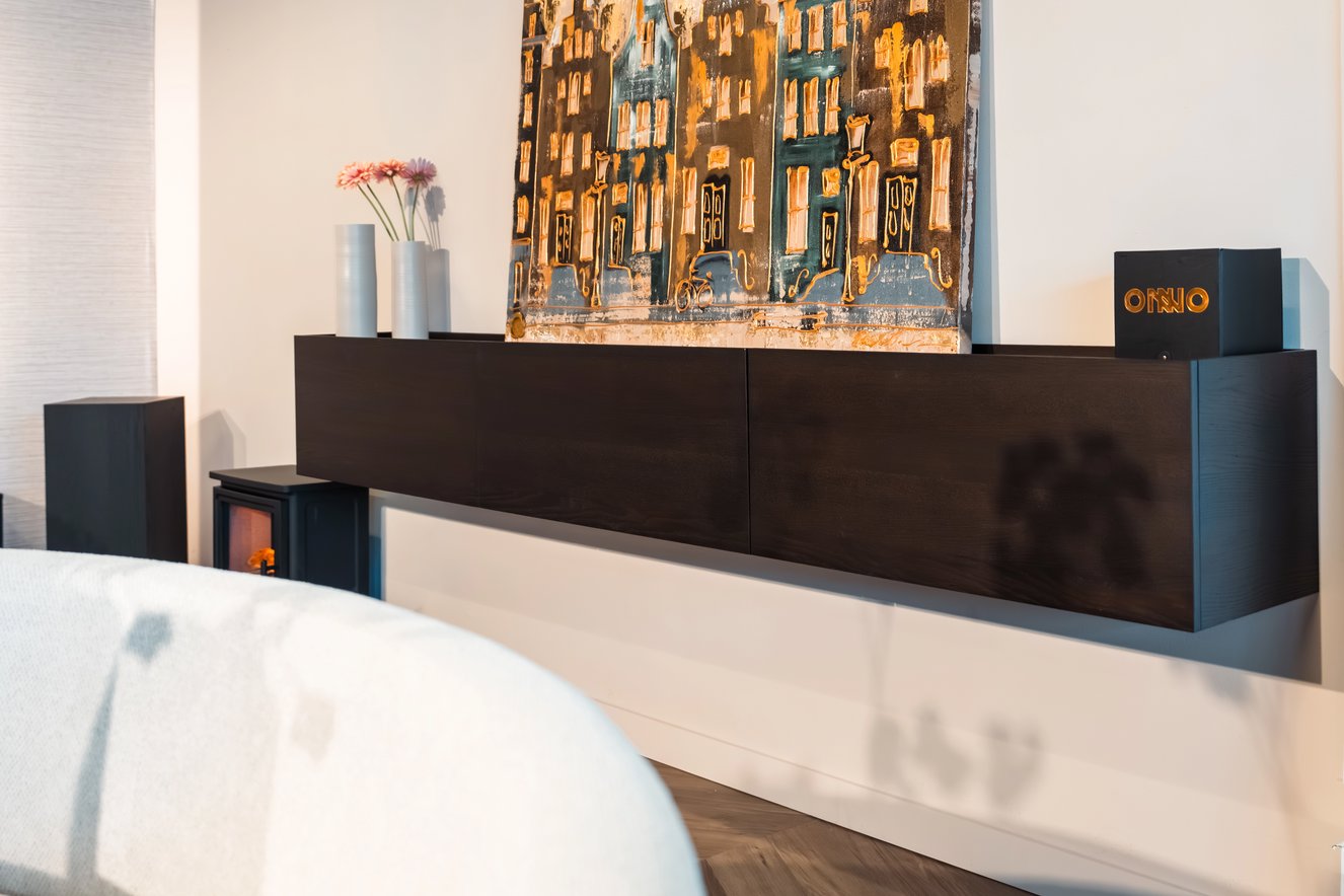 Tv-Meubel	Barone 4 Kleppen Hangend Eiken