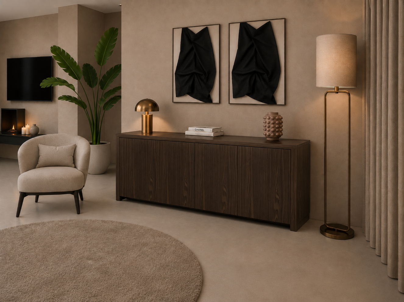 Bezos Dressoir 4-deurs Staand Eiken