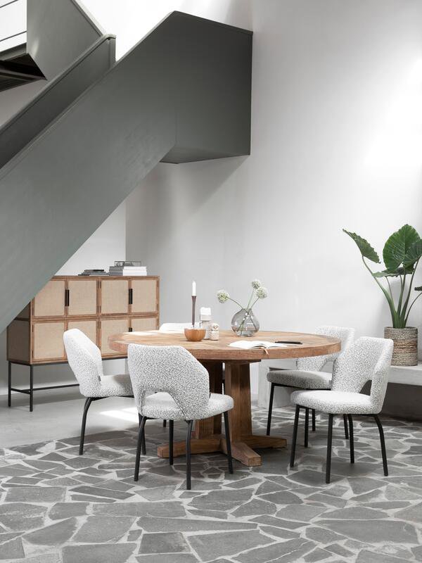 Bloom Eetkamerstoel Blouclé Lightgrey