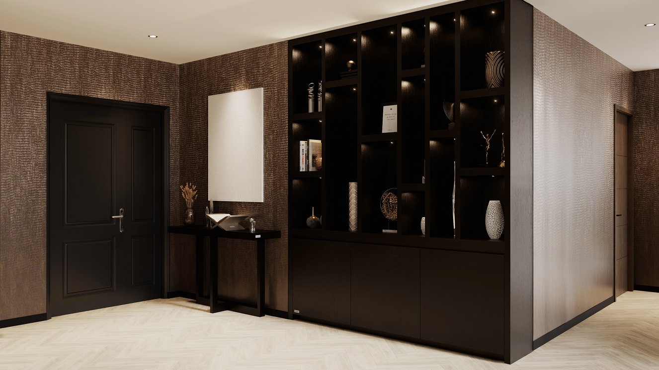 Brooklyn Vakkenkast Royal-size 230-260	cm Eiken