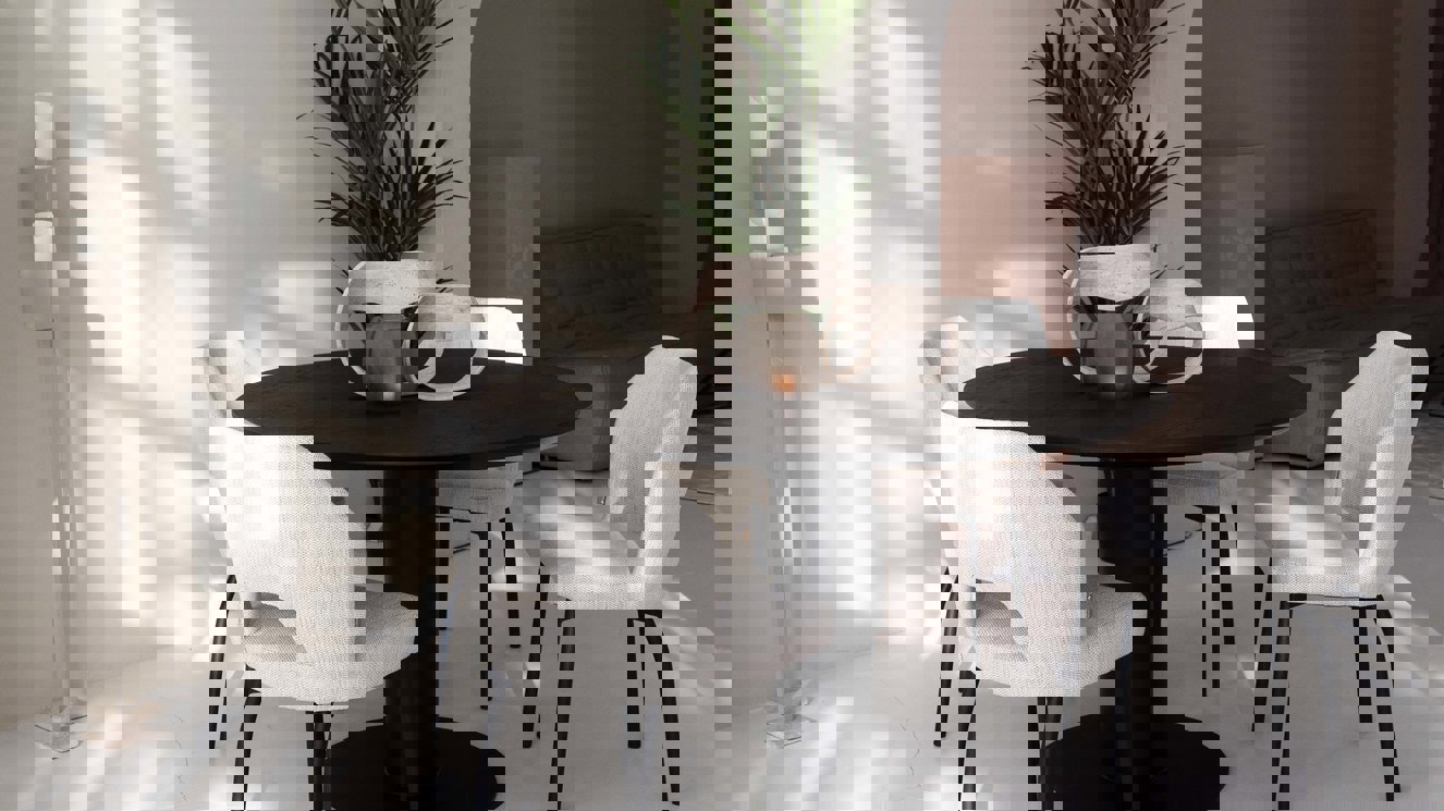 Candace Eettafel Rond Eiken