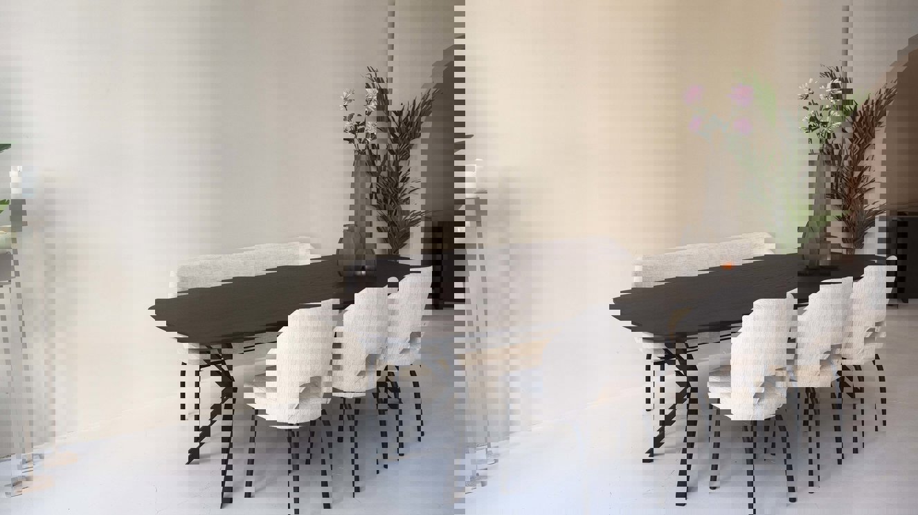 Capri Eettafel Deens	Ovaal Eiken