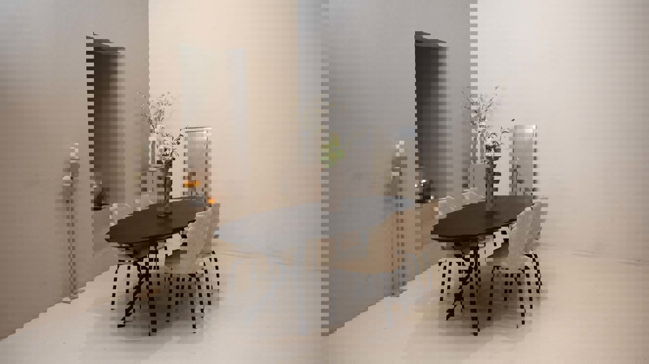 Capri Eettafel Ovaal Eiken