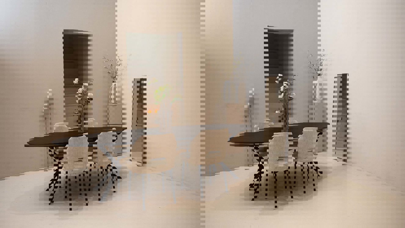 Capri Eettafel Ovaal Eiken