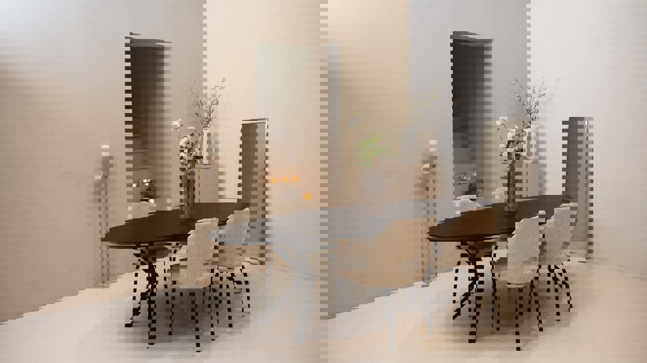 Capri Eettafel Ovaal Eiken