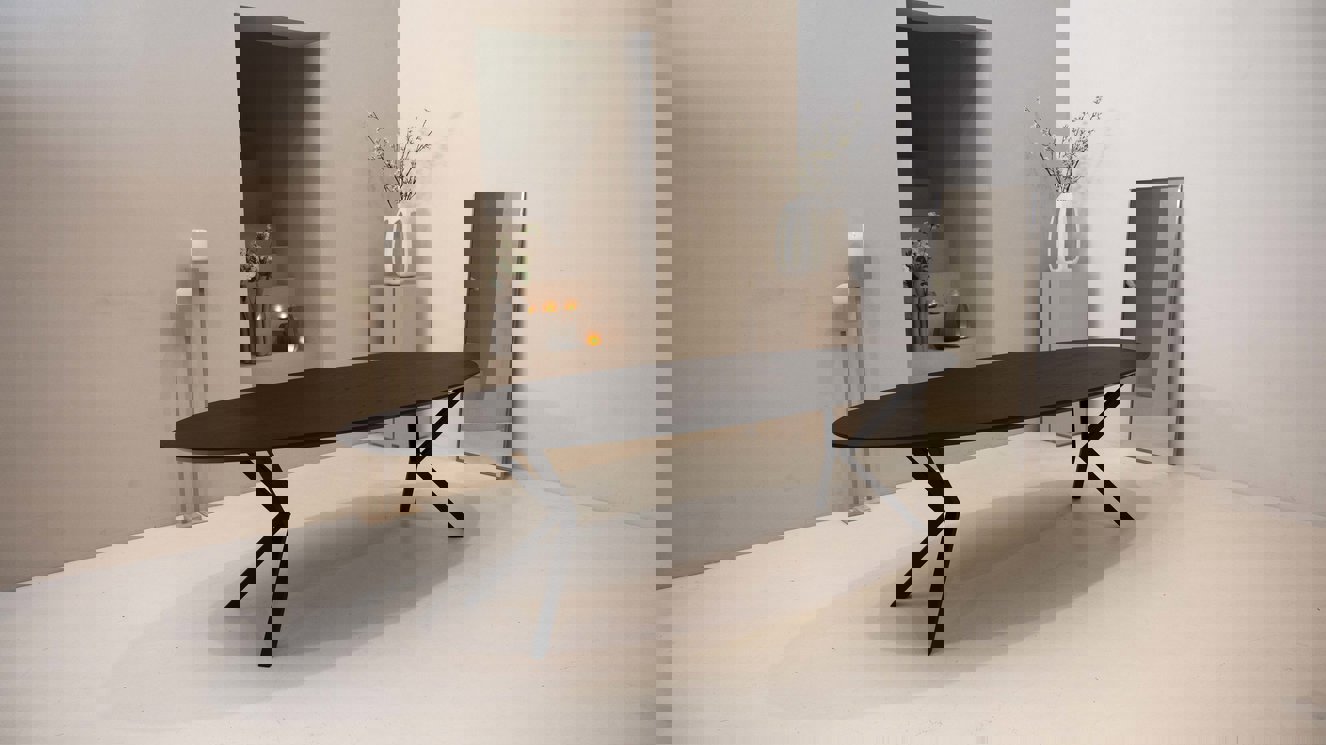 Capri Eettafel Ovaal Eiken