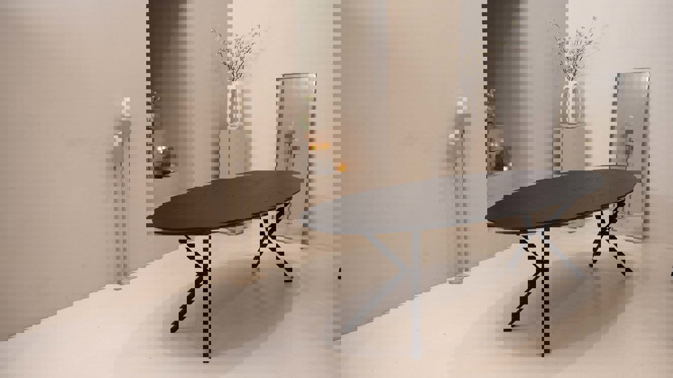 Capri Eettafel Ovaal Eiken