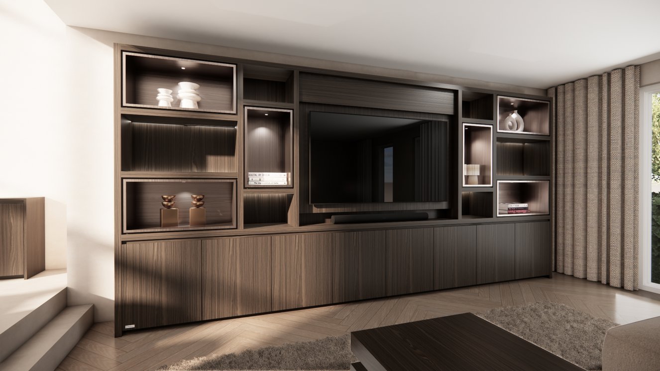 Gatsby Cinewall Royal-size 420-480 cm Eiken