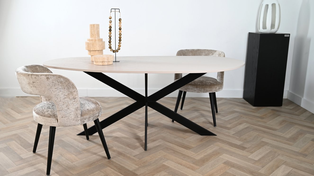 Cino Eettafel Organisch Eiken