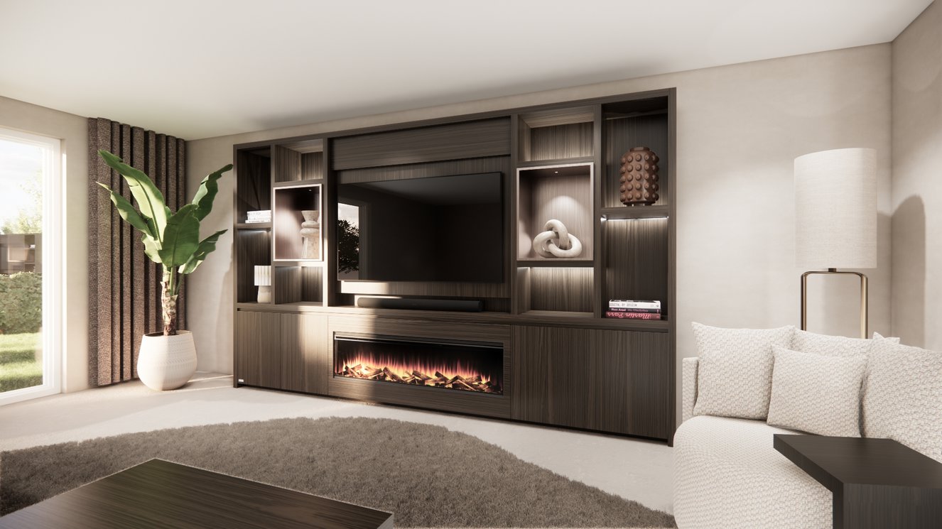 Cinewall	Cole King-size 350-410	cm Eiken British	Fires