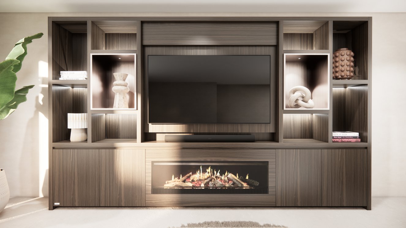 Cinewall	Cole King-size 350-410	cm Eiken Kalfire	E-SERIE