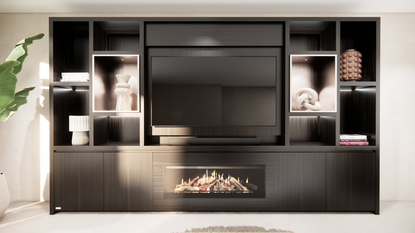 Cinewall	Cole King-size 350-410	cm Eiken Kalfire	E-SERIE