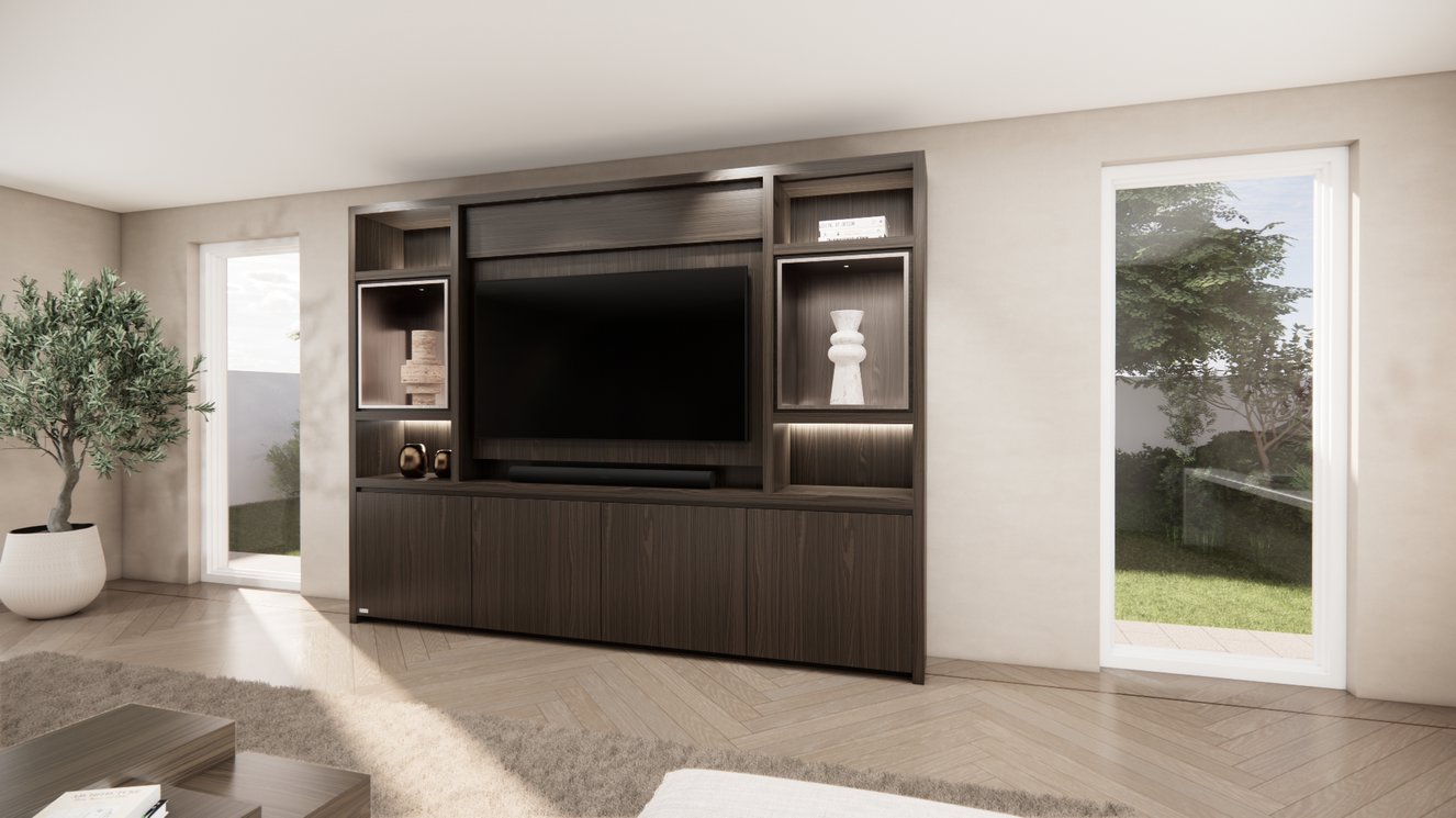 Cinewall	Cole Queen-size 280-340	cm Eiken