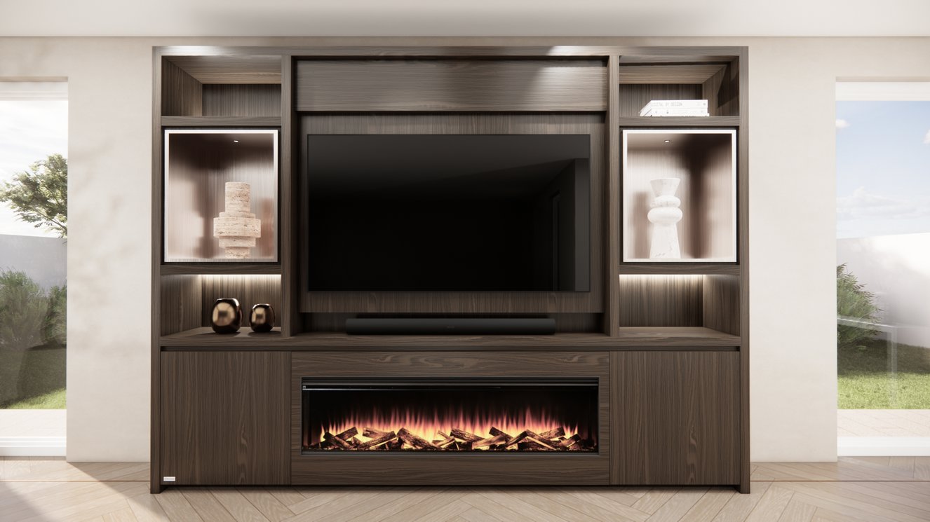 Cinewall	Cole Queen-size 280-340	cm Eiken British	Fires
