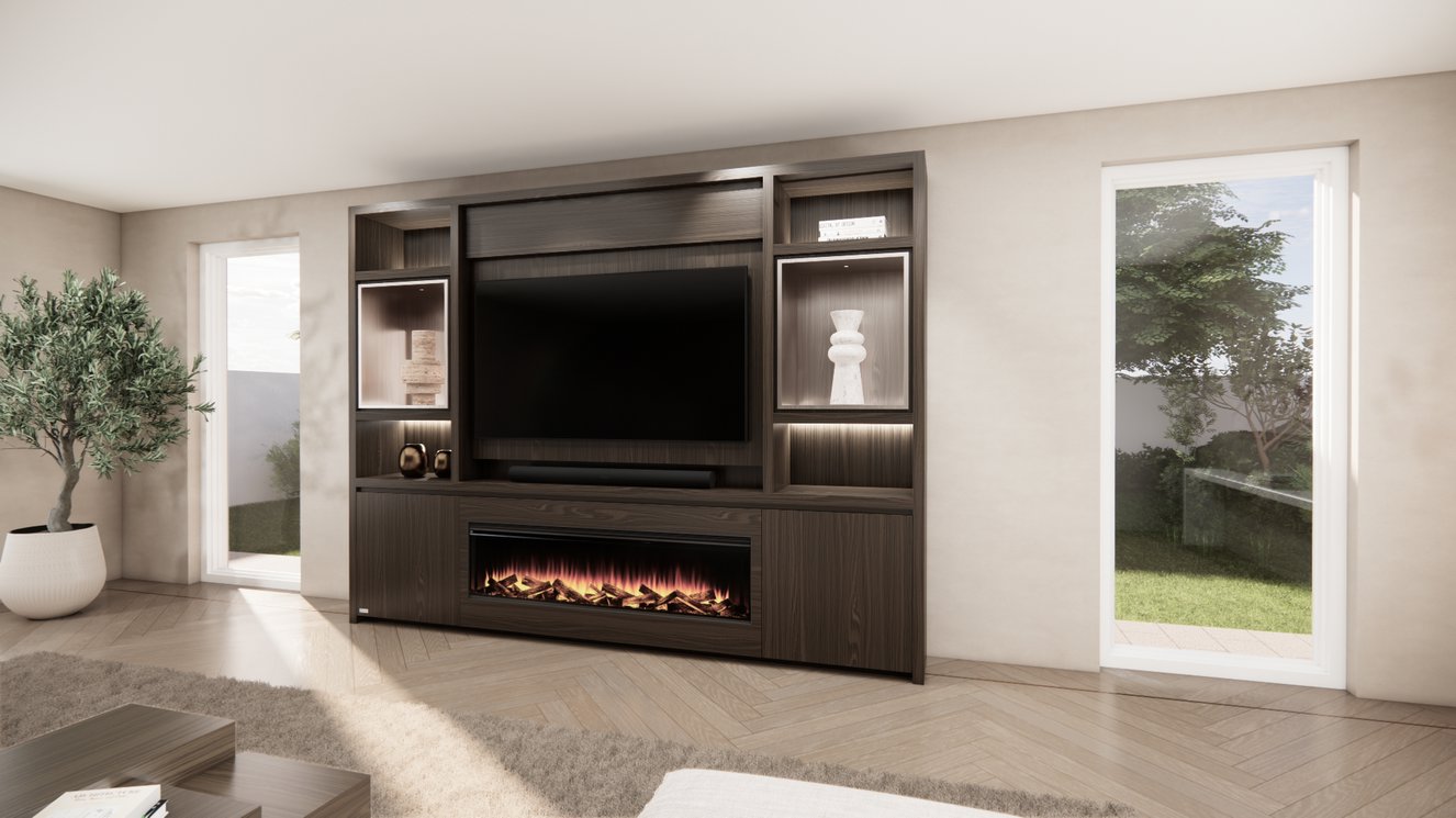 Cinewall	Cole Queen-size 280-340	cm Eiken British	Fires