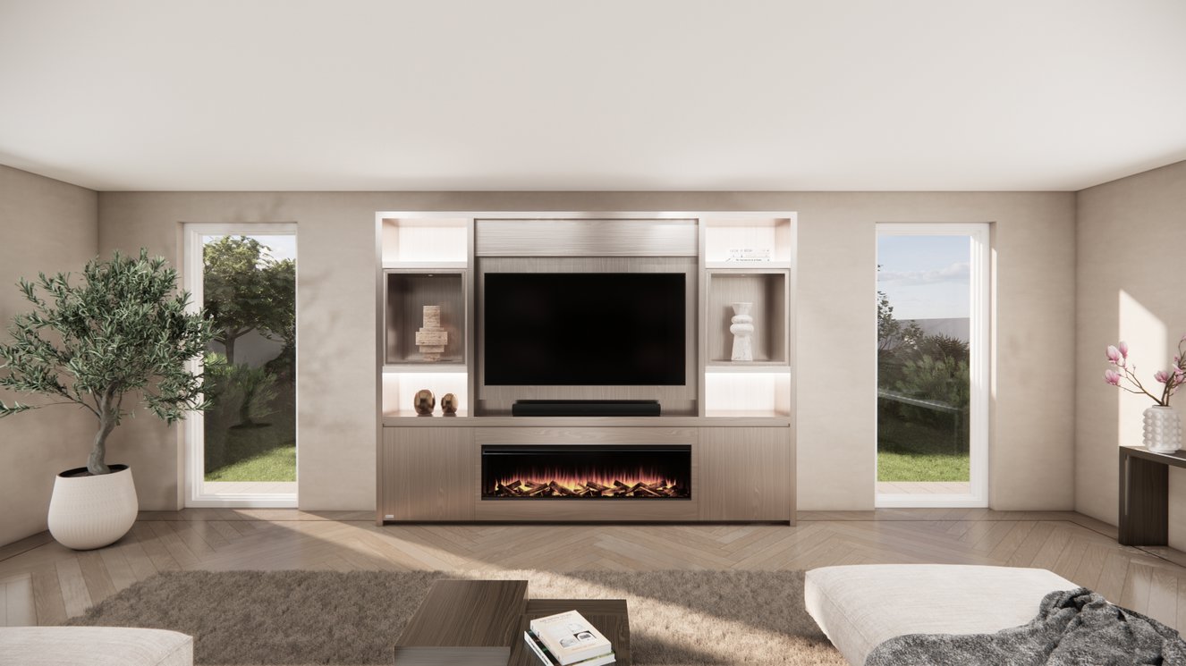 Cinewall	Cole Queen-size 280-340	cm Eiken British	Fires