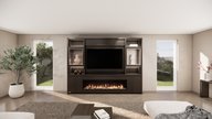 Cole Cinewall Queen-size 280-340 cm Eiken Dimplex Ignite 74Inch