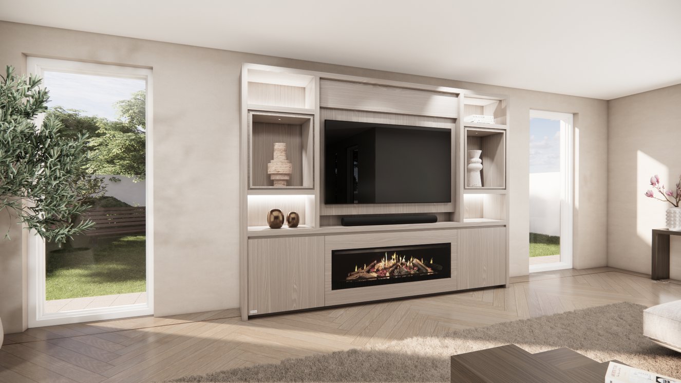 Cinewall	Cole Queen-size 280-340	cm Eiken Kalfire	E-SERIE