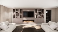 Cole Cinewall Royal-size 420-480 cm Eiken Dimplex 74 Inch