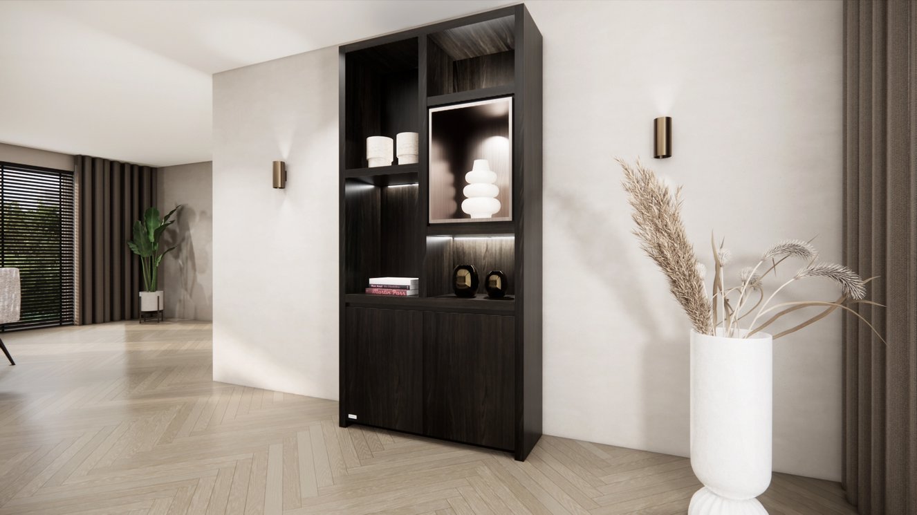 Cole Vakkenkast Double-size 80-120	cm Eiken