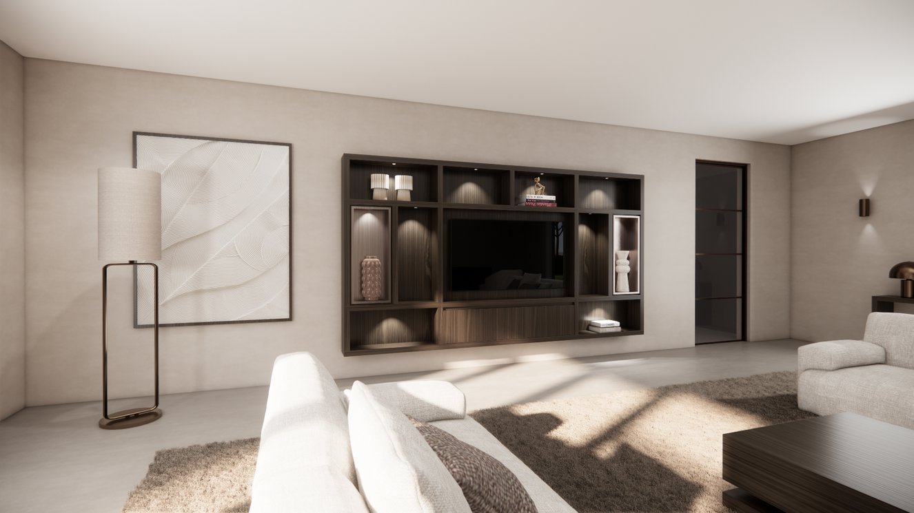 Cinewall	Como Colorbox Hangend Eiken Grande b330xh180cm