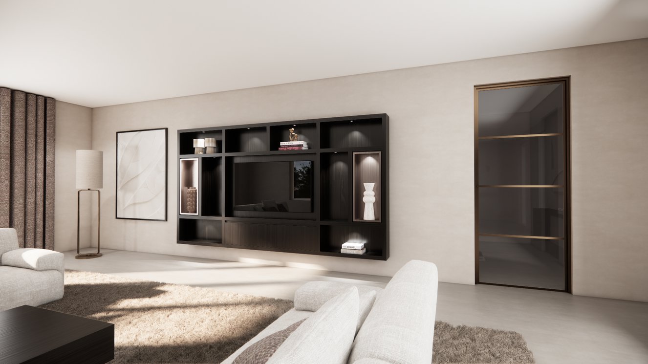 Cinewall	Como Colorbox Hangend Eiken Grande b330xh180cm