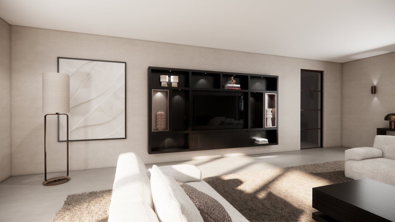 Cinewall	Como Colorbox Hangend Eiken Grande b330xh180cm