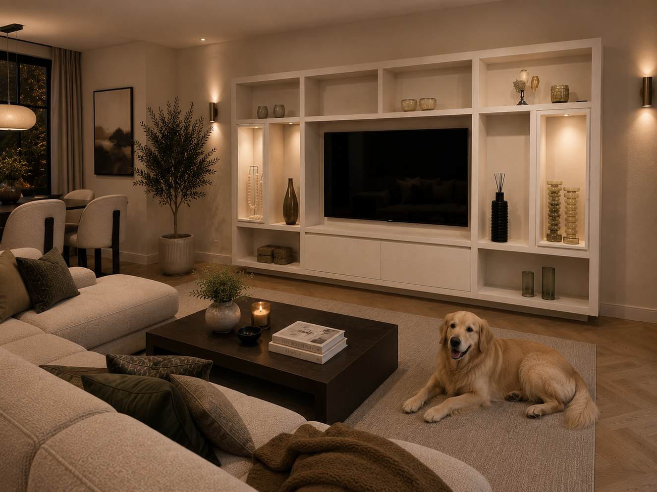 Cinewall	Como Colorbox Hangend Eiken Grande b330xh180cm
