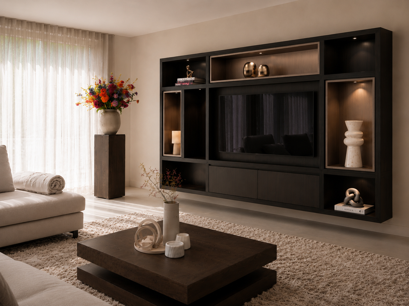 Cinewall	Como Colorbox Hangend Eiken Medio b300xh180cm