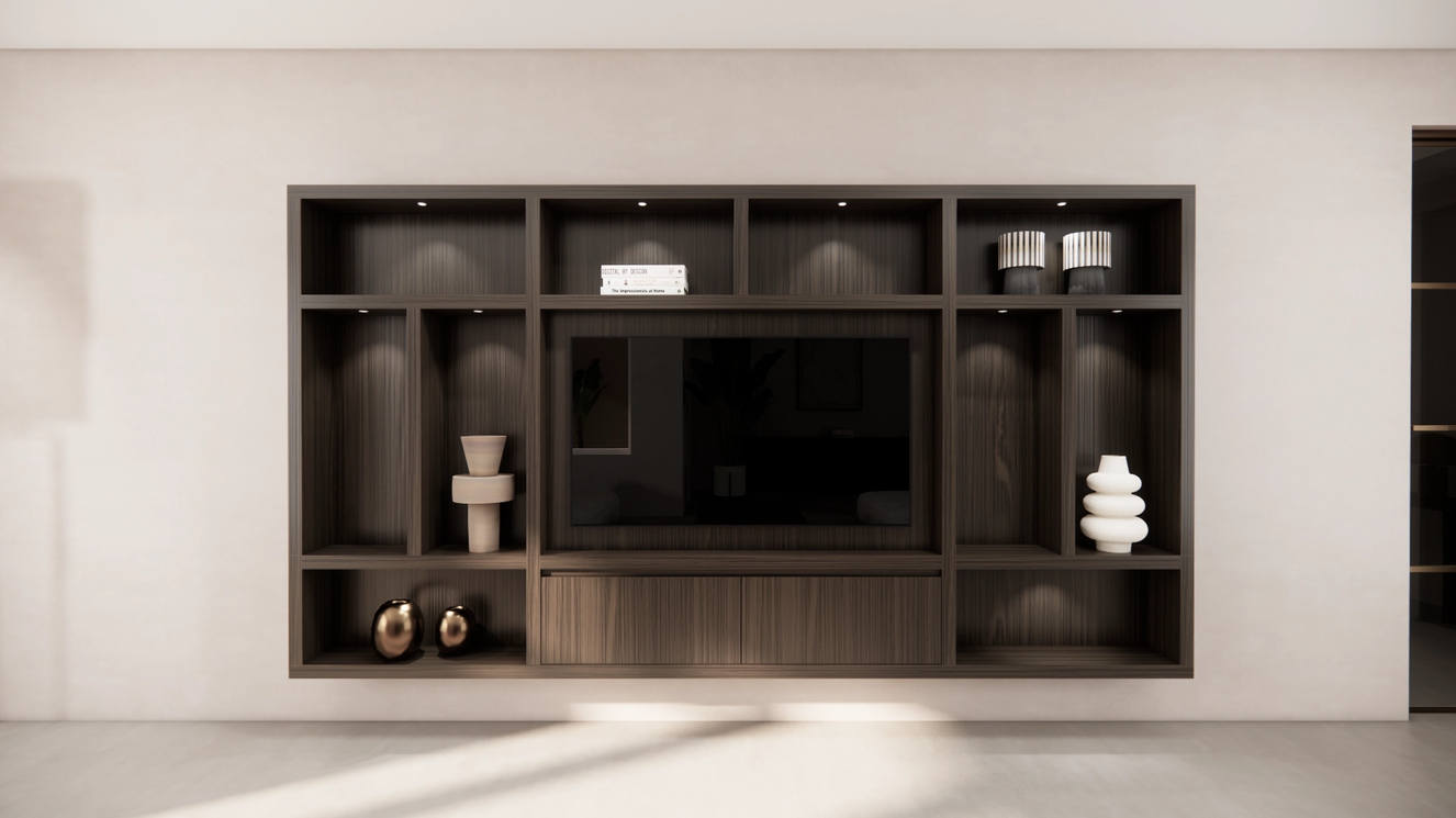 Cinewall	Como Hangend Eiken Grande b330xh180cm