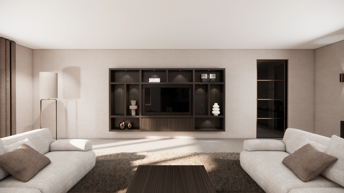 Cinewall	Como Hangend Eiken Grande b330xh180cm