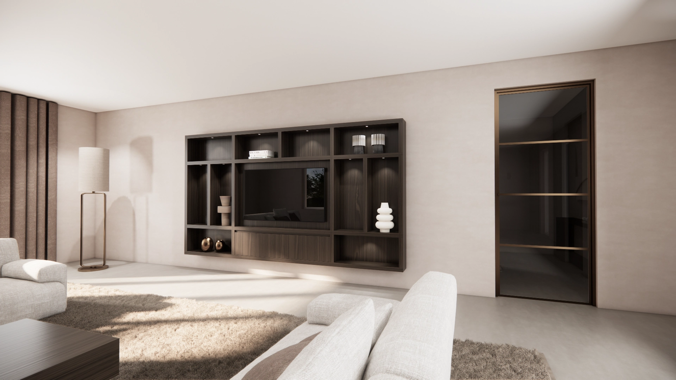 Cinewall	Como Hangend Eiken Grande b330xh180cm