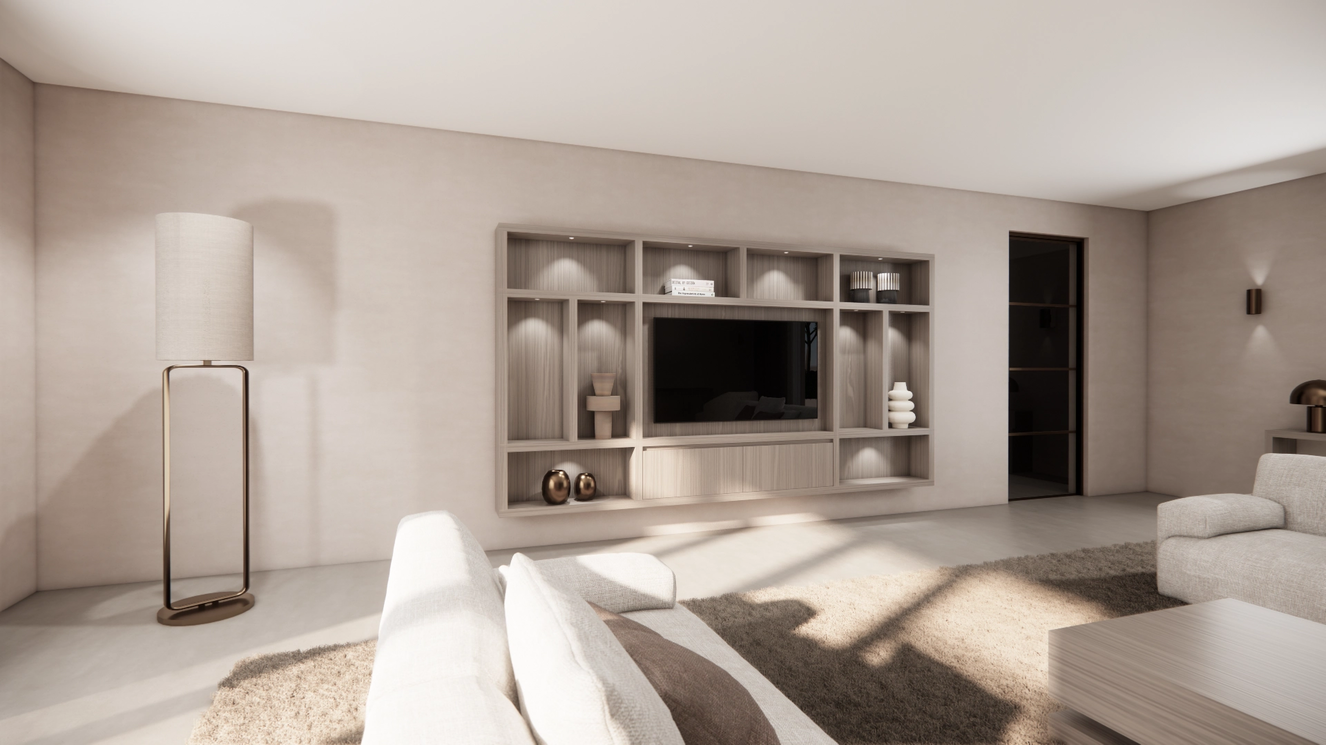 Cinewall	Como Hangend Eiken Grande b330xh180cm