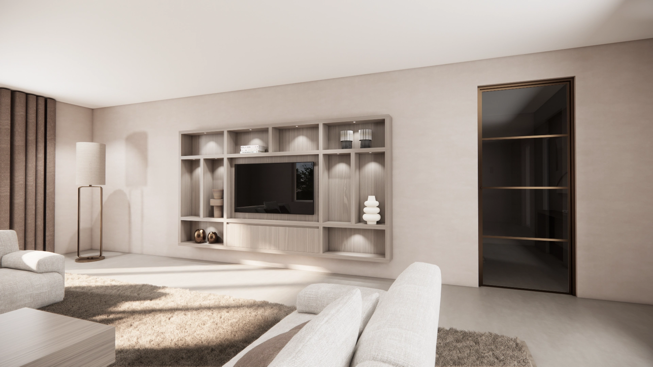 Cinewall	Como Hangend Eiken Grande b330xh180cm