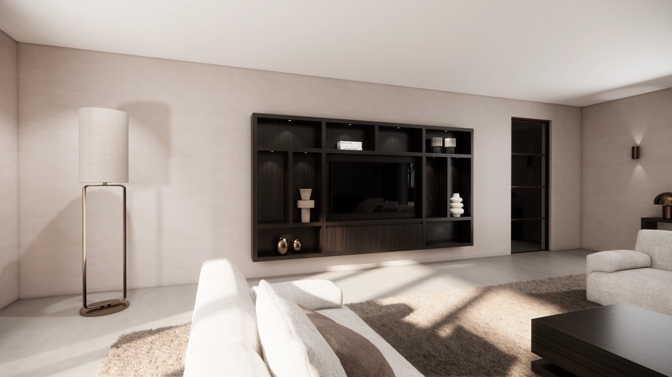 Cinewall	Como Hangend Eiken Grande b330xh180cm