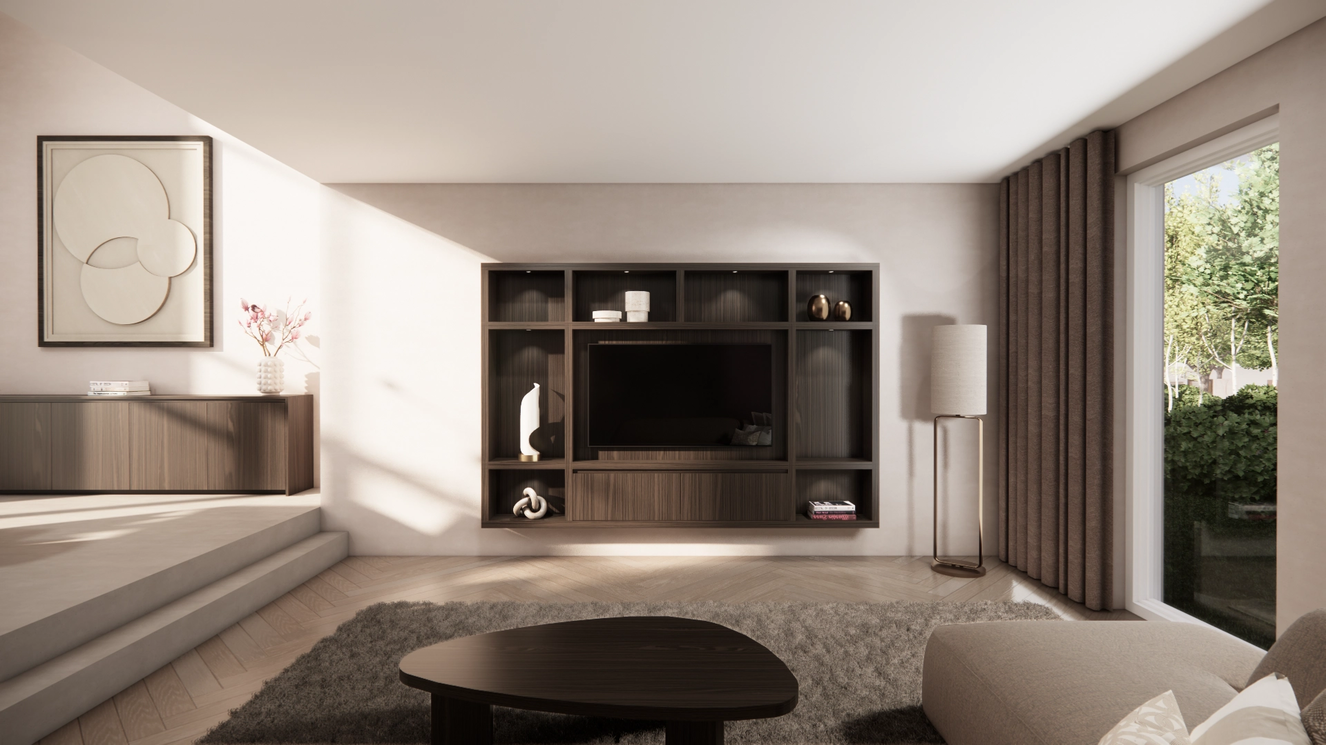 Cinewall	Como Hangend Eiken Piccolo b270xh180cm