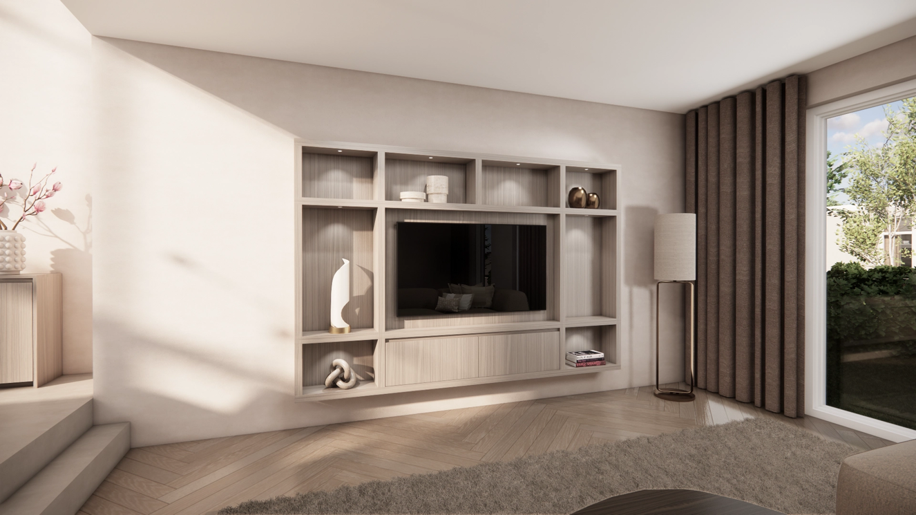 Cinewall	Como Hangend Eiken Piccolo b270xh180cm