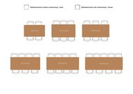 Tafelindeling rechthoekige eettafels PUUUR