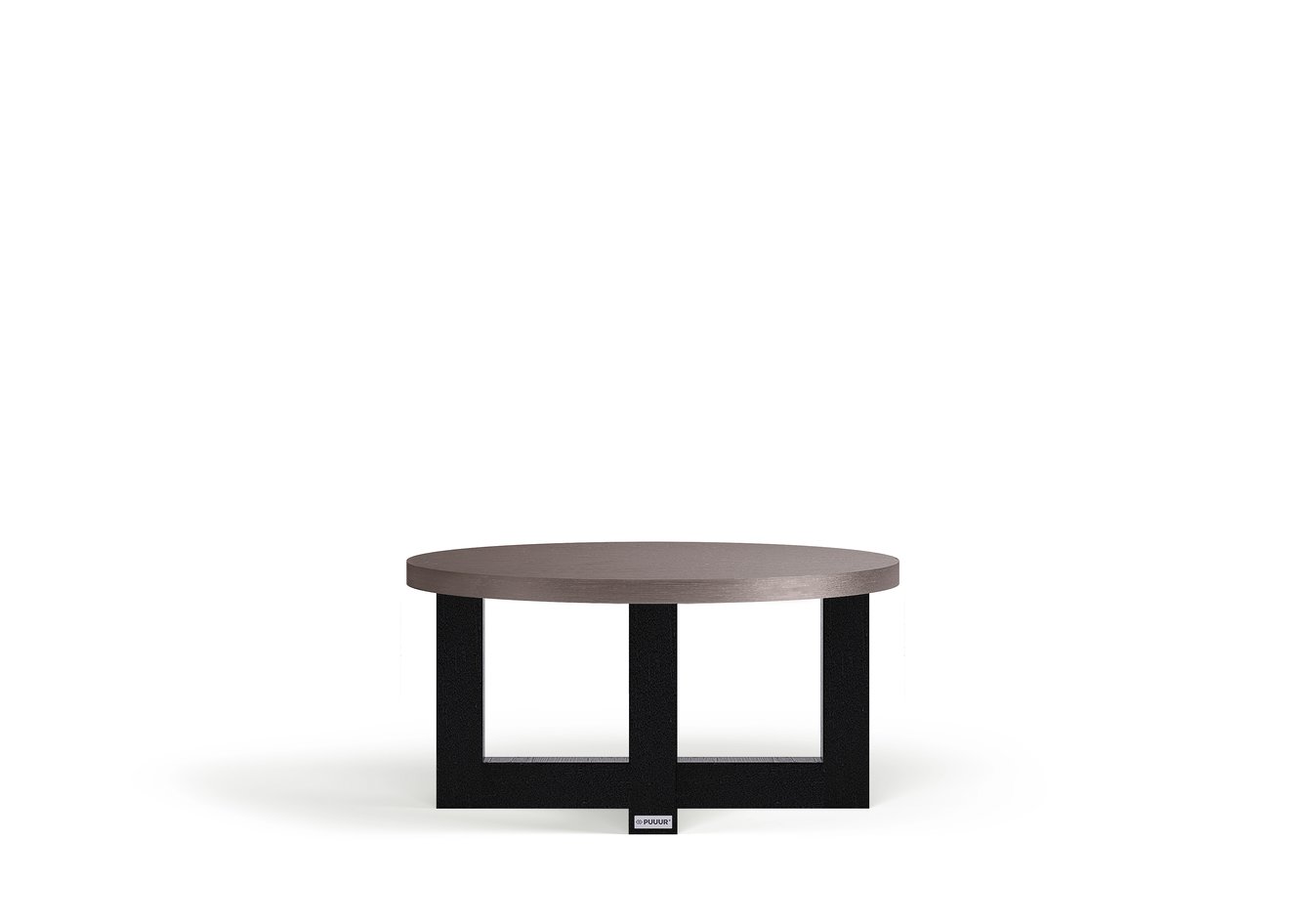 Cox	set	of	two Salontafel Rond Eiken