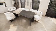 Demi lune Eettafel Rechthoekig Eiken | PUUUR