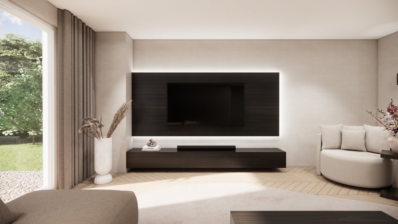 Eiken	Wandpaneel TV-paneel